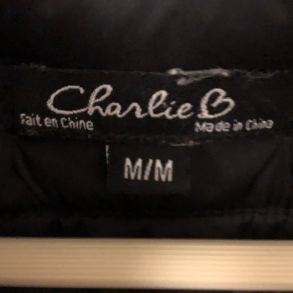 Charlie B puffer jacket gently/barely used with a hood size medium plaid - Picture 6 of 7